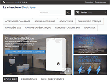 Tablet Screenshot of la-chaudiere-electrique.com